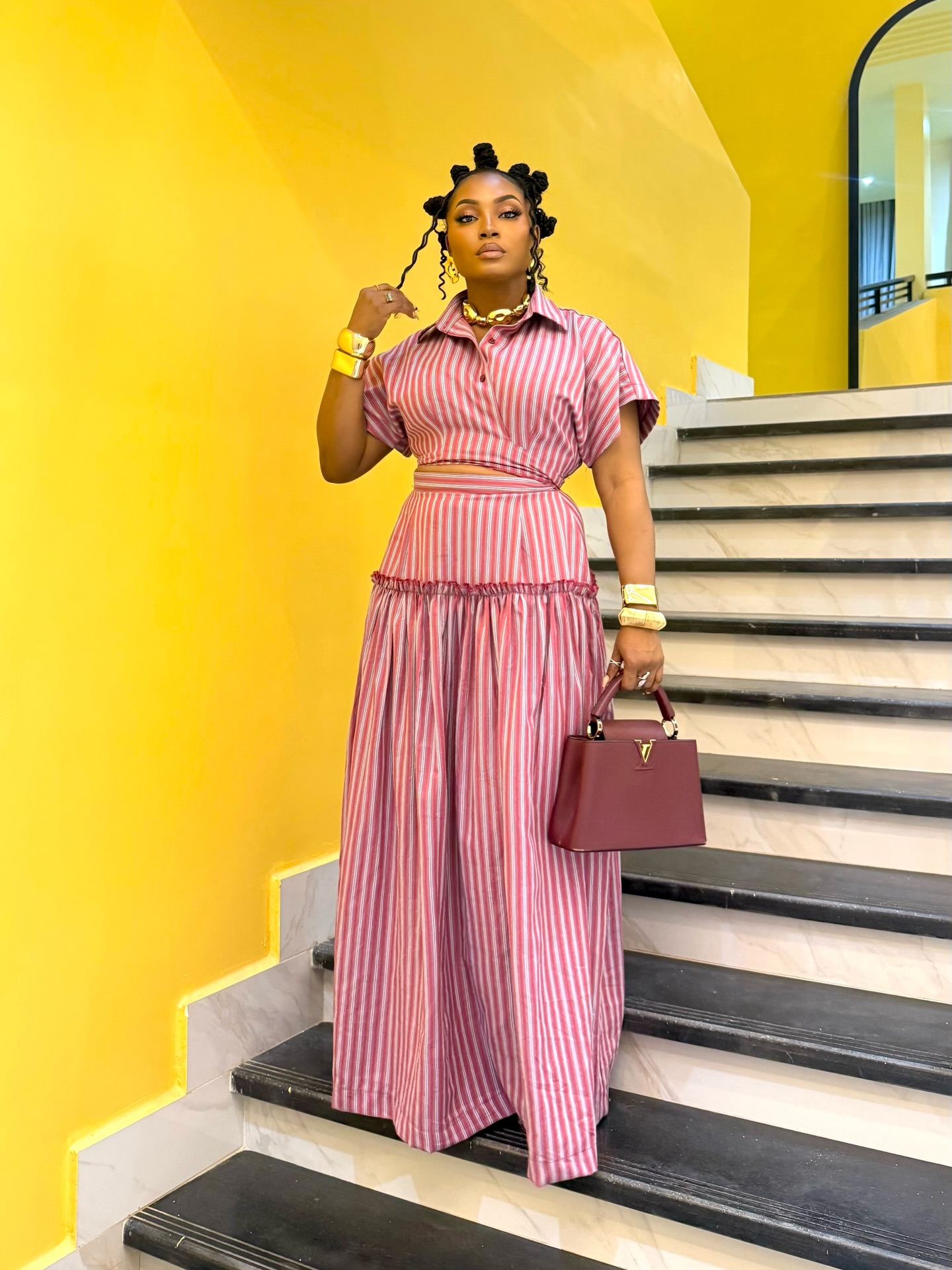 High-Waist Palazzo Bottoms